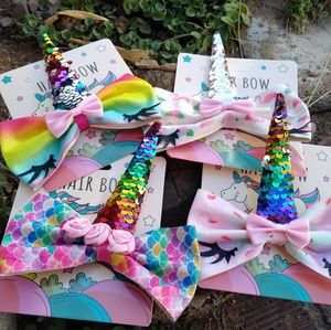 Super cute Unicorn Hair Clips